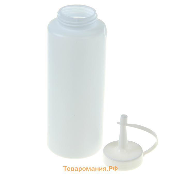 Бутылка для соуса , 350 мл, 6×19 см, белое