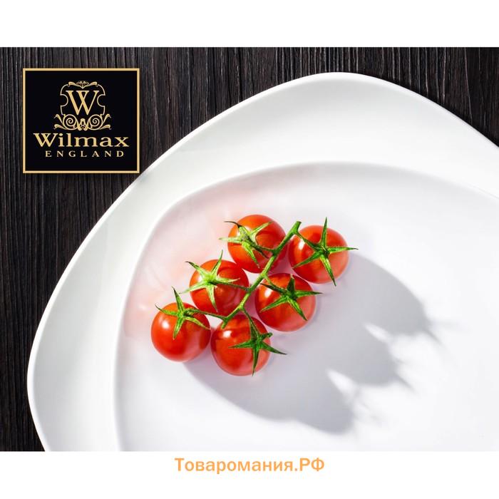 Тарелка пирожковая Wilmax Ilona, d=16.5 см, фарфор, белая