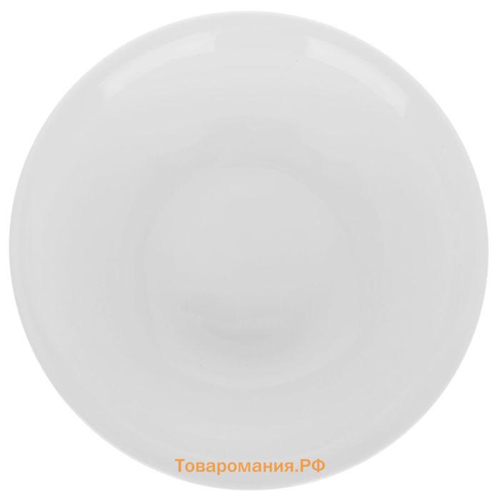 Тарелка глубокая  White Label, 350 мл, d=15 см, фарфор, белая