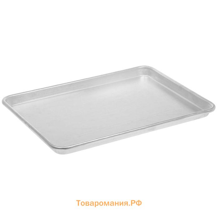 Противень алюминиевый, 45×33 см, цвет серебряный