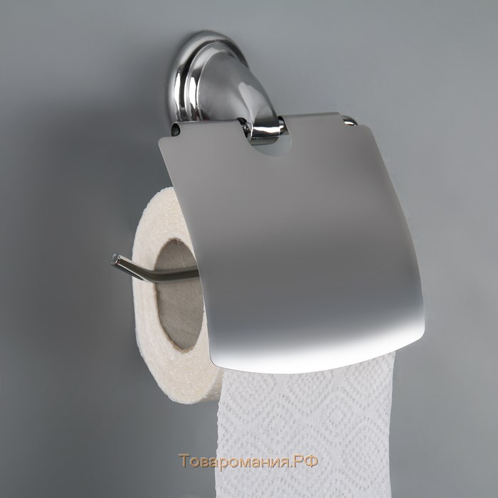 Держатель для туалетной бумаги с крышкой Штольц Stölz «Шарм»