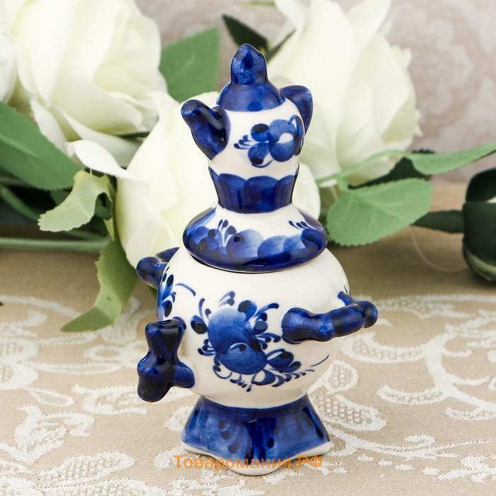 Фигурка фарфор гжель «Самовар»