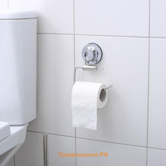 Держатель для туалетной бумаги на вакуумных присосках Accoona A11405-3, цвет хром