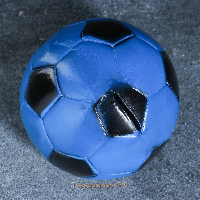 Копилка "Мяч" сине-черный, 15х15х12см
