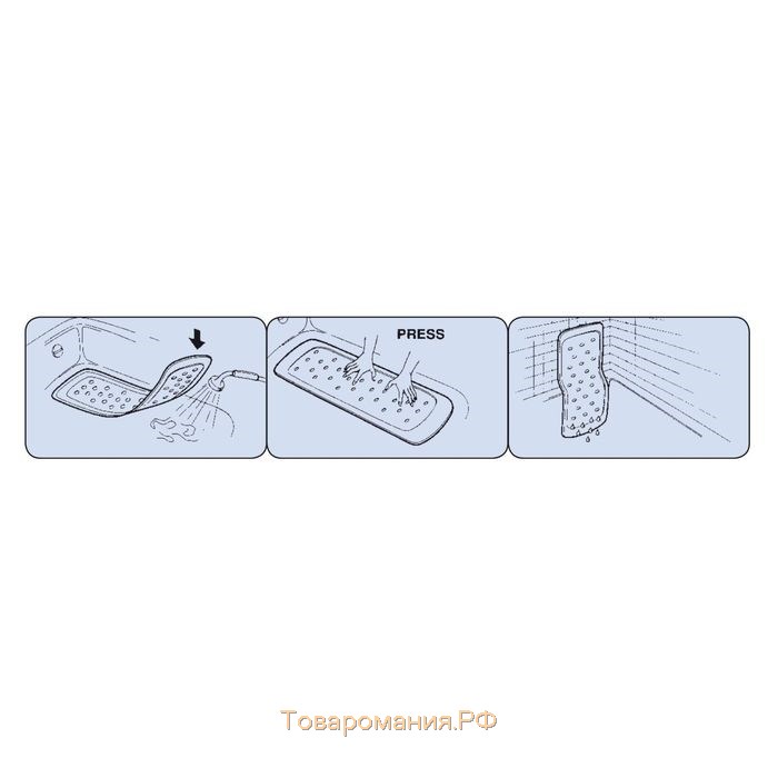SPA-коврик противоскользящий Tecno+, цвет серый