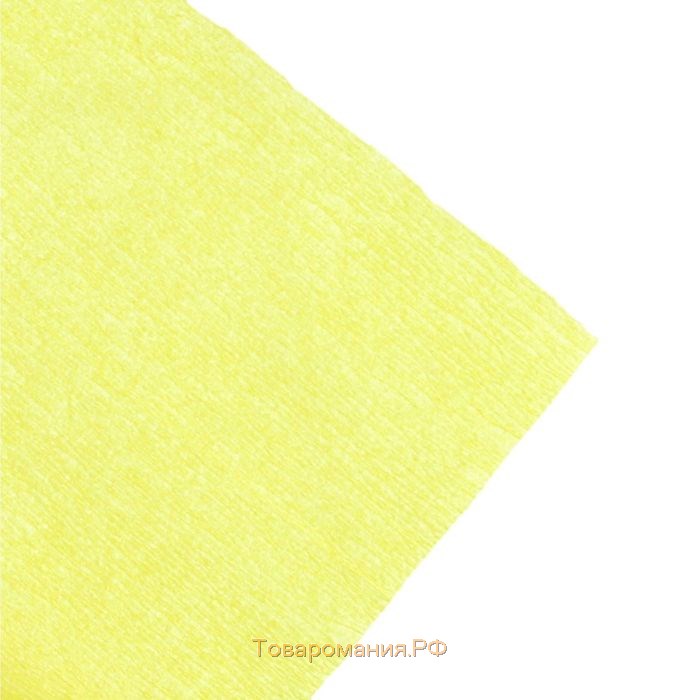 Бумага креповая поделочная гофро Koh-I-Noor 50 x 200 см 9755/09 жёлтая, в рулоне