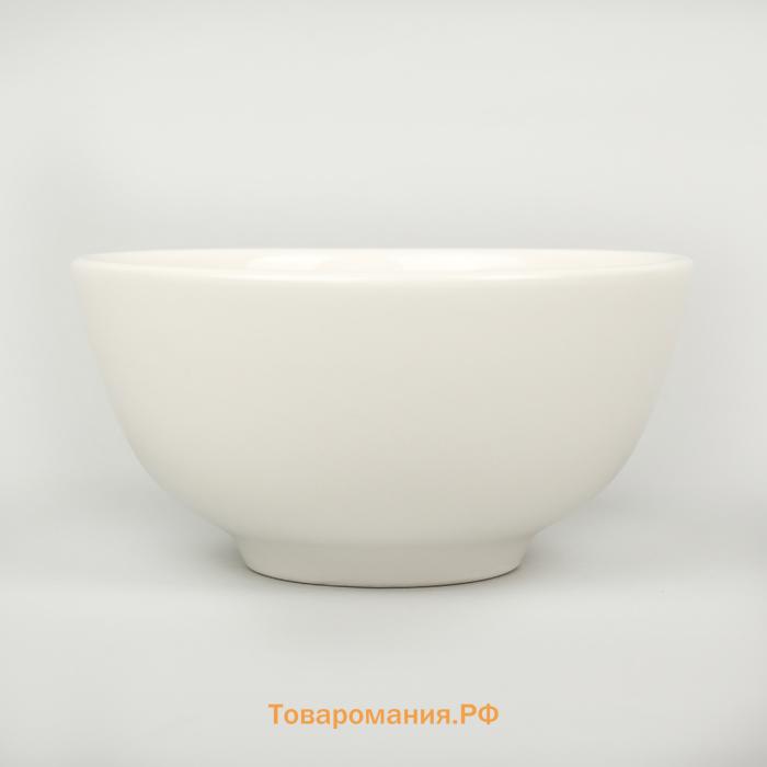 Салатник толстостенный  White Label, 170 мл, d=10 см, фарфор, белый