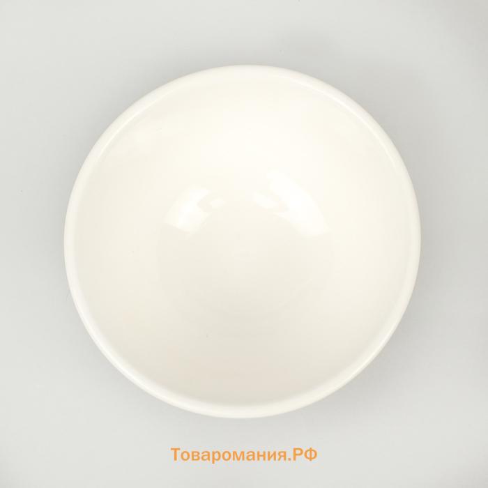 Салатник толстостенный  White Label, 170 мл, d=10 см, фарфор, белый