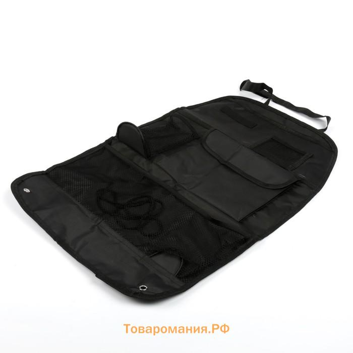 Органайзер на спинку сиденья 39×60 см, черный