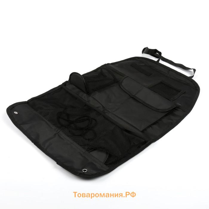 Органайзер на спинку сиденья 39×60 см, черный