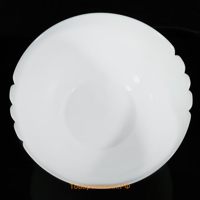 Салатник Luminarc Lotusia, 1 л, d=18 см, стеклокерамика, белый