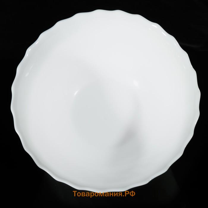 Салатник Luminarc Trianon, 1 л, d=18 см, стеклокерамика, белый