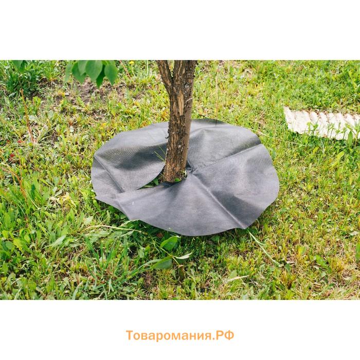 Круг приствольный, d=0.6 м, плотность 60 г/м², спанбонд с УФ-стабилизатором, набор 5 шт., чёрный, Greengo, Эконом 20%