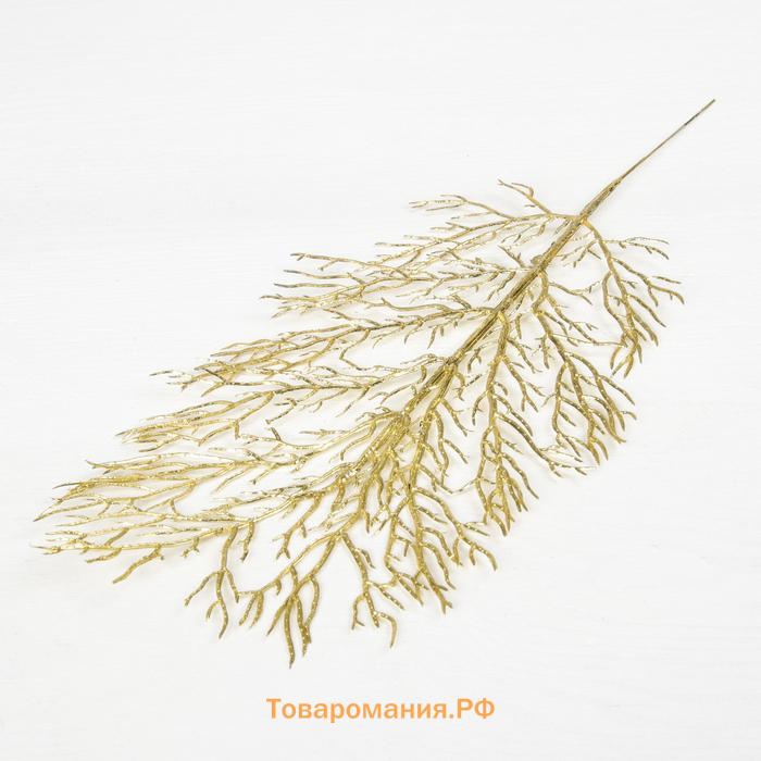 Декор блеск «Тирукали», 12×30 см, МИКС (золото, серебро)