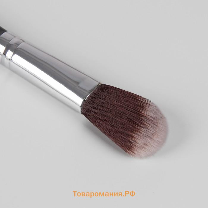 Кисть для макияжа Brush GRAPHITE, 17.5 (±1) см, тёмно-серая