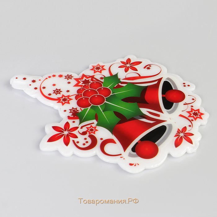 Наклейка на стекло «Колокольчики с ягодками» 13×16.5 см