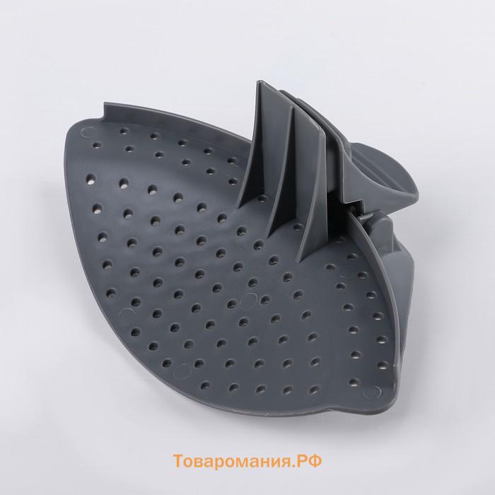 Дуршлаг - слив кухонный на прищепке , 12×18.5 см, МИКС