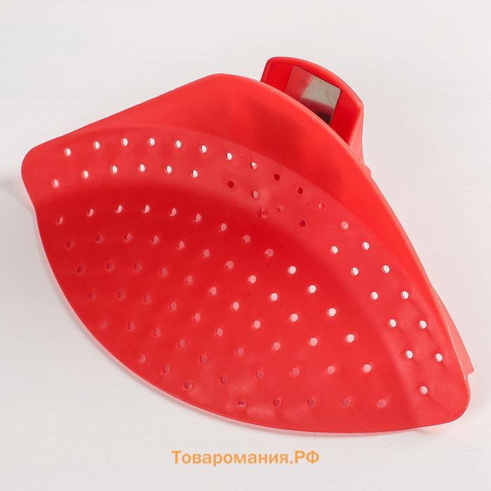 Дуршлаг - слив кухонный на прищепке , 12×18.5 см, МИКС
