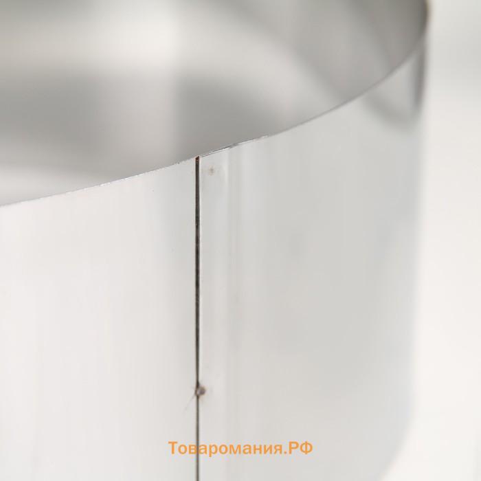 Форма для выпечки и выкладки, d=24 см, h=8 см, нержавеющая сталь