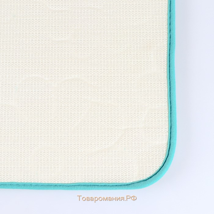 Набор ковриков для ванной и туалета «Поле», 2 шт, 39×50 см, 50×80 см, цвет зелёный