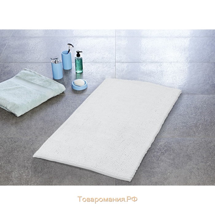 Коврик для ванной комнаты Soft, белый, 55x85 см