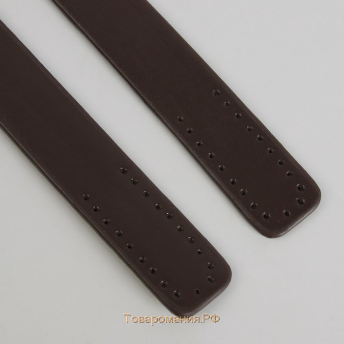 Ручки для сумки, пара, 52 ± 2 × 2 см, цвет коричневый