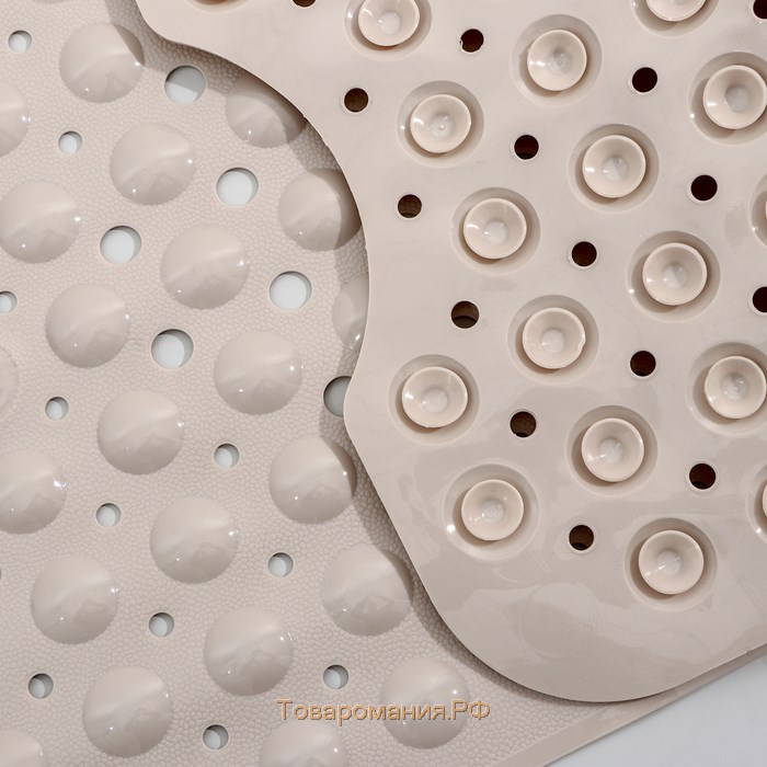 Коврик противоскользящий на присосках «Пузырьки», 39×101 см, цвет МИКС