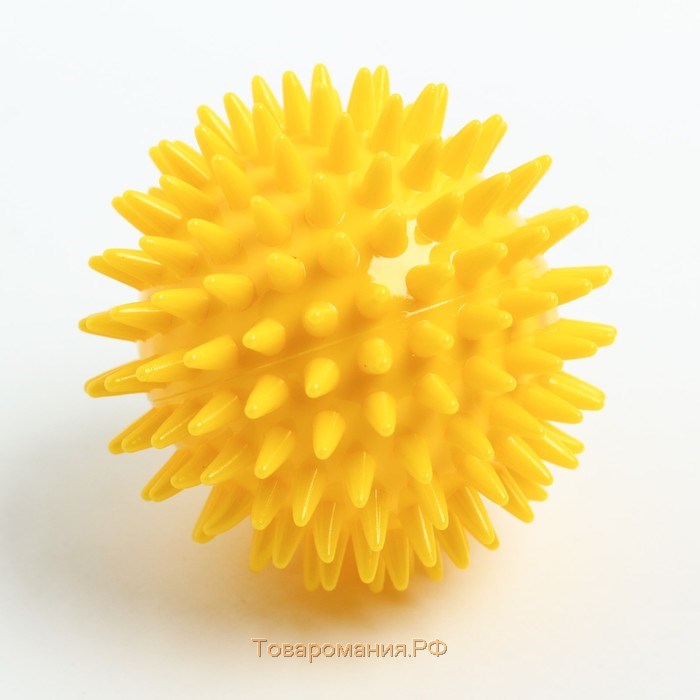 Мяч массажный ø8 см., цвет желтый, Крошка Я