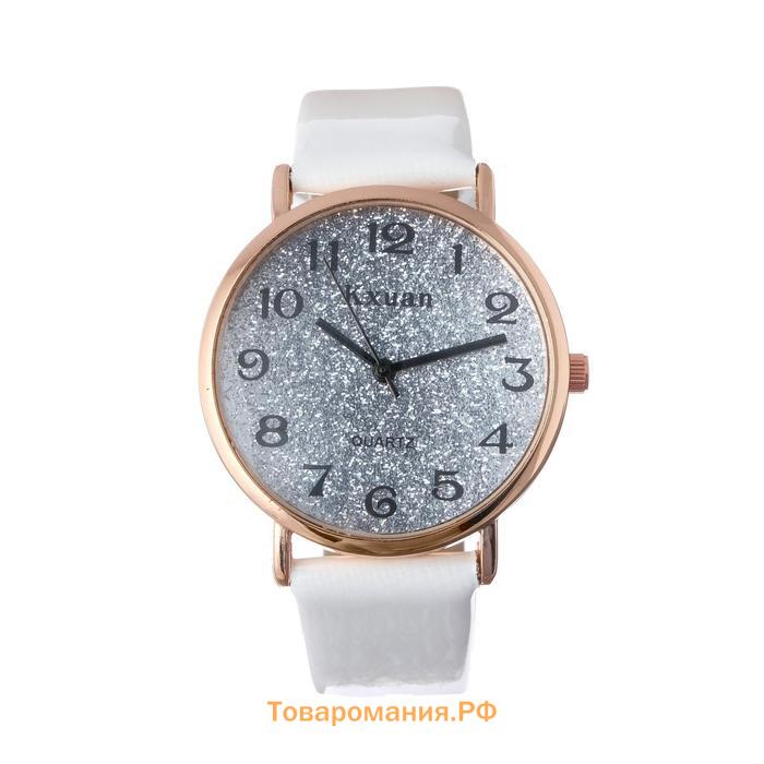 Часы наручные кварцевые женские Kxuan, d-3.5 см, белые