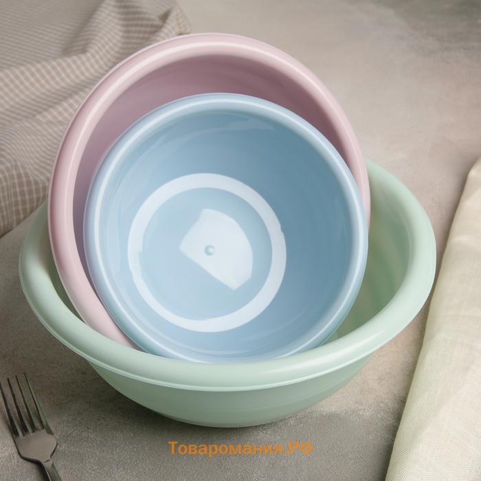 Набор мисок SparkPlast, 3 шт.: 1.2 л; 2.1 л; 3.2 л, пластик, МИКС