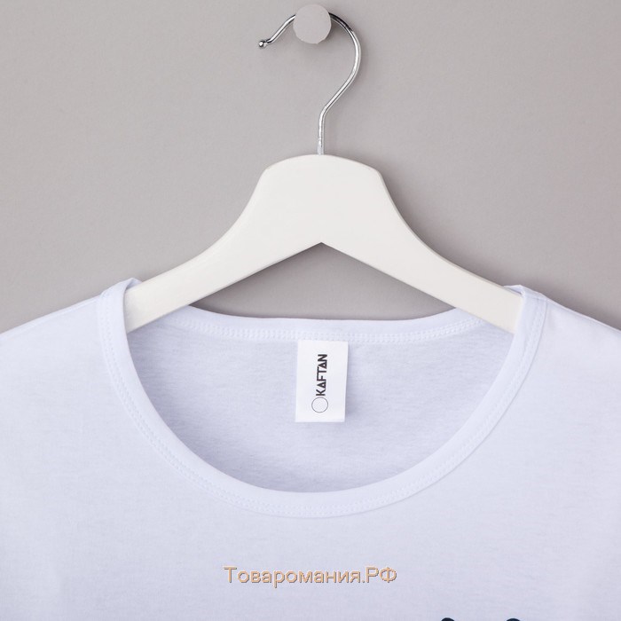 Футболка женская KAFTAN "Love mom", белый, р. 50