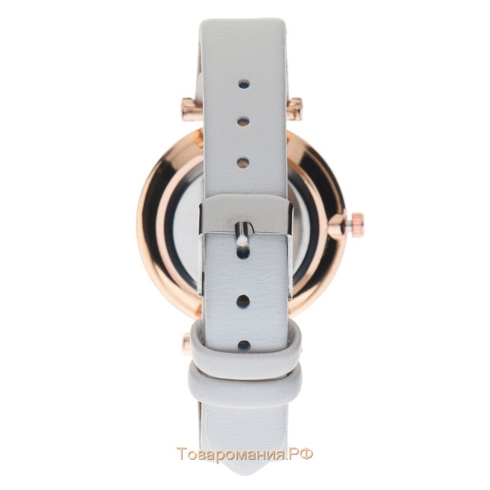 Часы наручные кварцевые женские "Мелла", d-3 см, белый ремешок