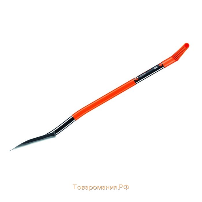 Лопата штыковая, острая, L = 125 см, металлический черенок в резиновой оплётке, с ручкой, Finland