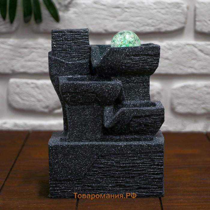 Фонтан настольный «Баланс», 12×14×20 см, с подсветкой