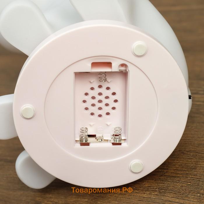 Фигурка светящаяся RISALUX «Собачка», от USB LED-ночник, RGB, батарейки 3×AAA, белый, 13×15xx20 см