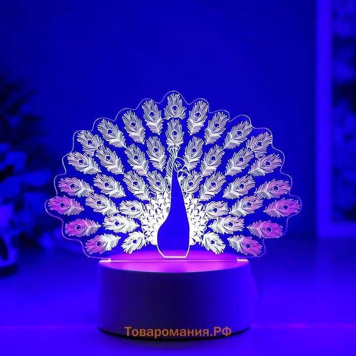 Светильник «Павлин» LED RGB от сети RISALUX