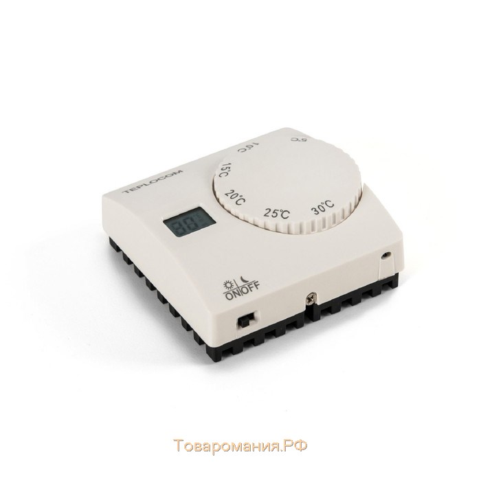 Термостат комнатный Teplocom TS-2AA/8A3, проводной, питание от двух батарей типа АА