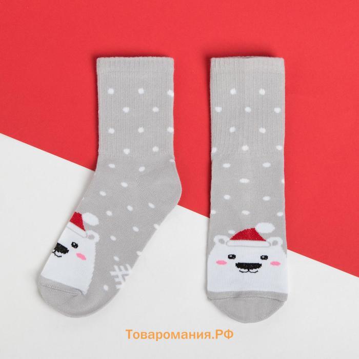 Набор новогодних детских носков KAFTAN «Мишка» 3 пары, р-р 16-18