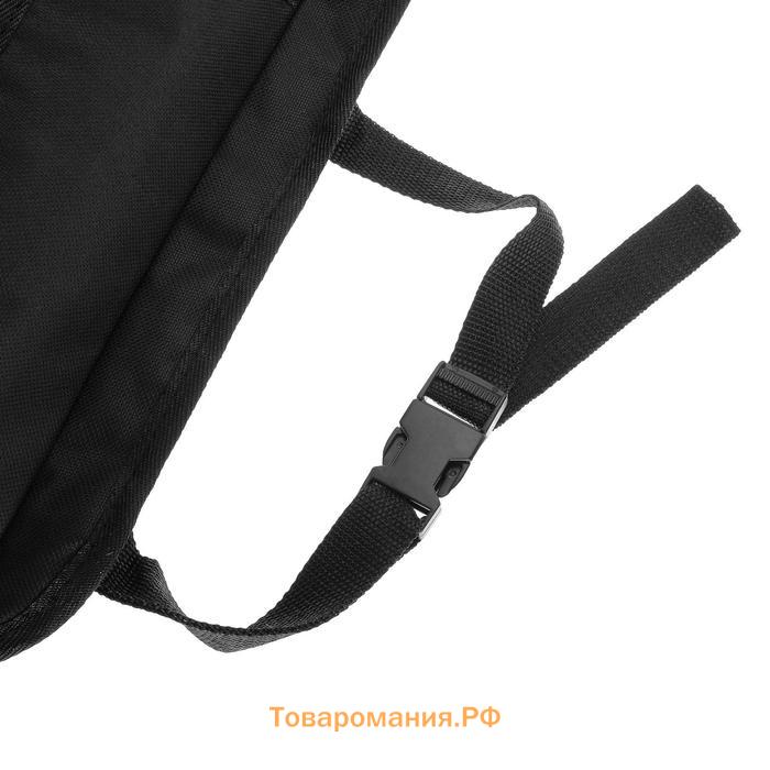 Органайзер на заднее сиденье 87×47 см, 8 карманов, черный