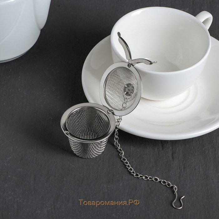 Сито для чая «Корзиночка», на цепочке, 4,5 см