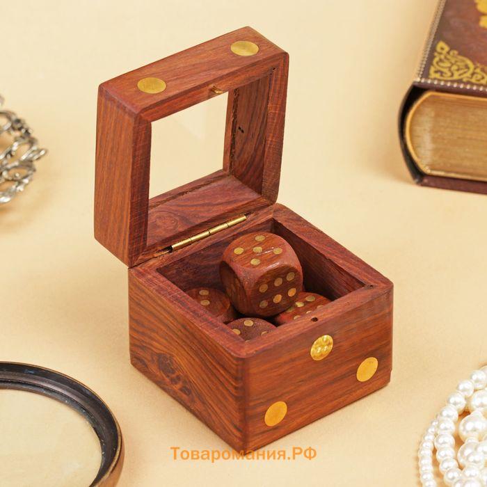 Игра настольная «Кубики», 5.5×6.5×6.5 см, дерево шишам