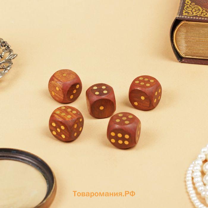Игра настольная «Кубики», 5.5×6.5×6.5 см, дерево шишам