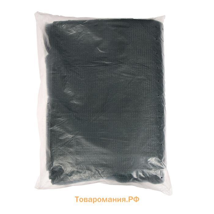 Сетка затеняющая, 5×2 м, плотность 80 г/м², зелёная, в наборе 15 клипс