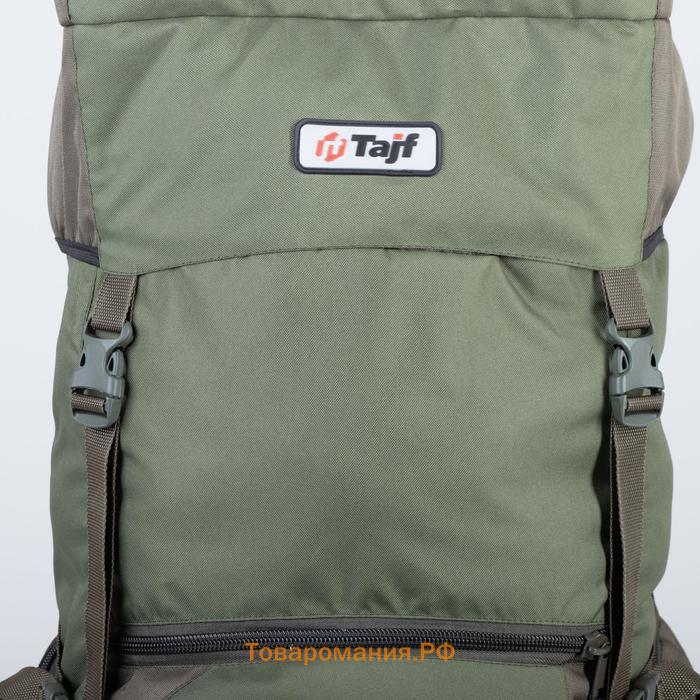 Рюкзак туристический, Taif, 80 л, отдел на стяжке, 2 наружных кармана, 2 боковых кармана, цвет оливковый