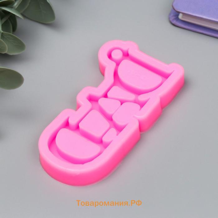 Силиконовый молд, форма для заливки «Надпись: Dad», 1×8×4.1 см