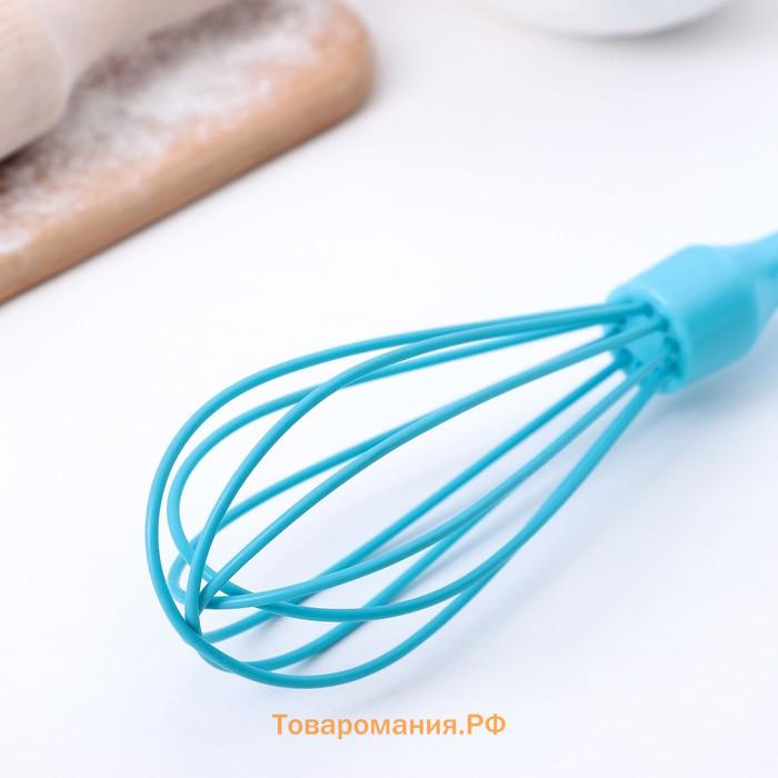 Венчик для взбивания  «Торонто», 25 см, голубой