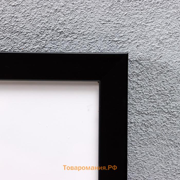 Фоторамка пластик "МИРАМ" 40х50 см, 641877-16, чёрный (пластиковый экран)