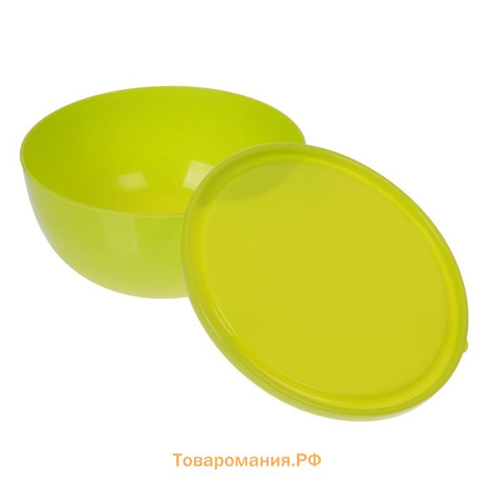 Салатник с крышкой Plastic Centre Galaxy, 2.5 л, пластик, МИКС