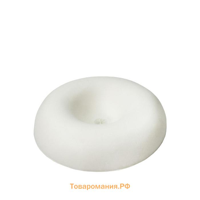 Подушка-кольцо ортопедическая, размер 50х50х9 см, цвет серый