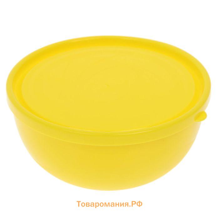 Салатник с крышкой Plastic Centre Galaxy, 550 мл, пластик, МИКС